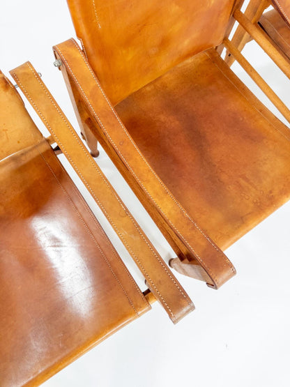 Aage Bruun & Søn — Safari Chairs, Denmark, 1960s