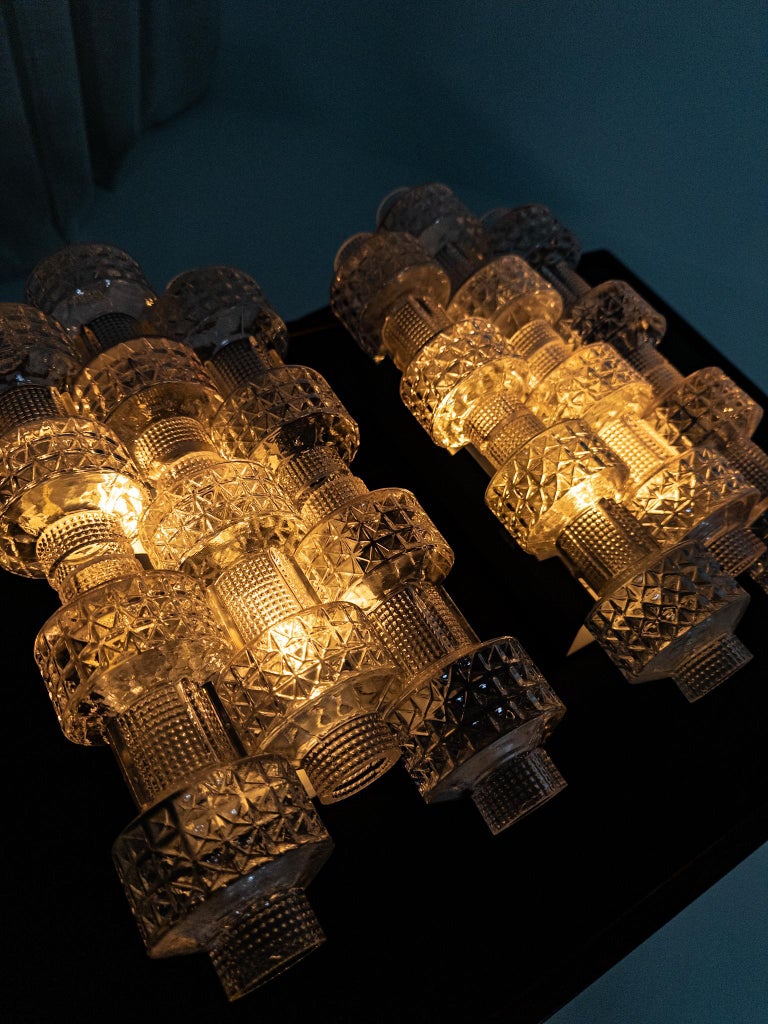 Gert Nyström for Fagerhults Belysning – “Festival”. Pair of wall sconces, Sweden