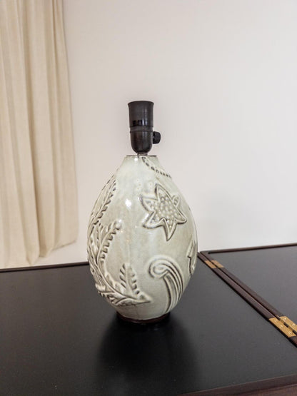 Anna-Lisa Thomson Ceramic Table Lamp, Gefle Sweden, 1940s–50s