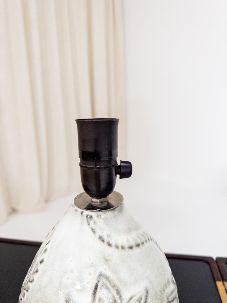 Anna-Lisa Thomson Ceramic Table Lamp, Gefle Sweden, 1940s–50s